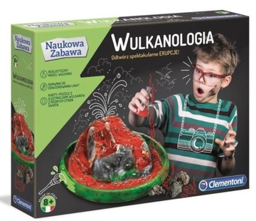 WULKANOLOGIA Erupcja Realistyczny Model Wulkanu Clementoni Eksperyment