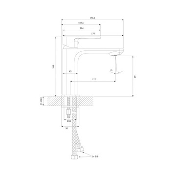 РАКОВИНА OMNIRES APURE CHROME FAPTER