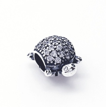 CHARMS KORALIK MODUŁOWA ŻÓŁW SREBRO 925 M.JOPEK