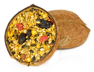 COCONUT TREASURE, СМЕСЬ корма-прорезывателя для КРОЛИКОВ, МОРСКИХ СВИНОК, ХОМЯКОВ