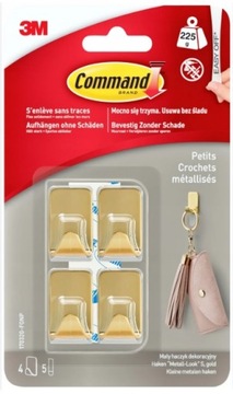3M 17032G Command Mały haczyk dekoracyjny 4szt