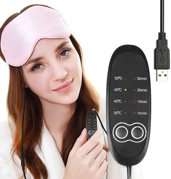 Podgrzewana maska na oczy, USB opaska na oczy