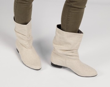 Ботильоны Saszki SA/1 из текстиля и льна 43