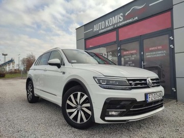 Volkswagen Tiguan II SUV 2.0 TDI 190KM 2019 Volkswagen Tiguan R-LINE Salon Polska Bezwypadkowy 4Motion 1-Wlasc. Automa