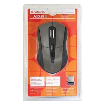 Mysz bezprzewodowa Defender ACCURA MM-965 optyczna 1600dpi 6P grafitowa