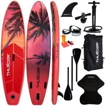 SUP для плавания 320 СМ СТИЛЬНАЯ надувная доска с веслом БОЛЬШОЙ НАБОР