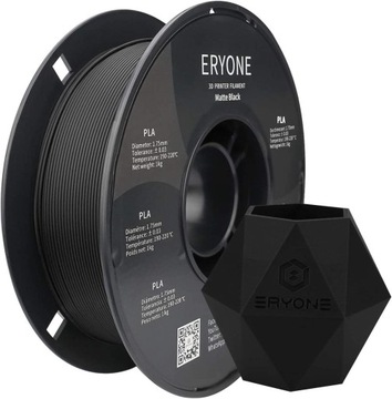 Filament Eryone PLA Matte Black czarny matowy 1.75mm 1kg