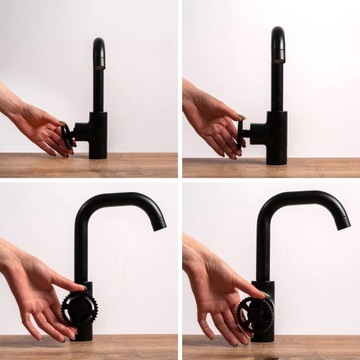 РАКОВИНА REA VERTIGO SIDE ЧЕРНАЯ LOFT FACTER