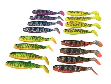 Zestaw gum Savage Gear Cannibal 6,8cm okoń 16szt.