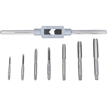 Zestaw gwintowników M3-M12, 8 sztuk - Sibrtech