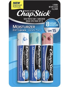 Pomadka nawilżająca do ust black cherry cool mint original ChapStick x3