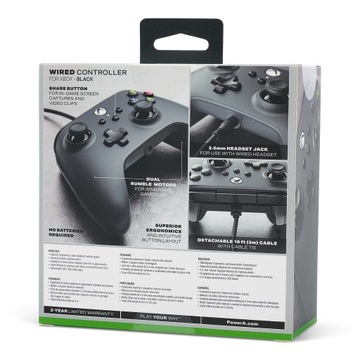 Проводной планшет PowerA X/S/Xbox One, черный