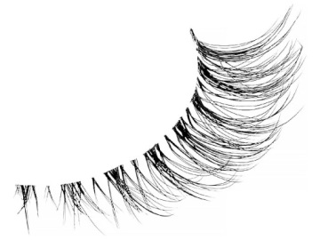 Супертонкие полоски накладных ресниц Bare Collection KAR03C Kiss, 1 пара