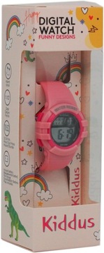 Цифровые часы Kiddus - Розовые сердечки