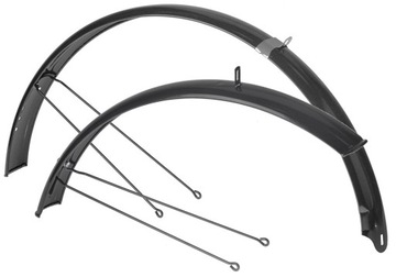 ВЕЛОСИПЕДНЫЕ КРЫЛЬЯ 28 MTB 55 ММ СТАЛЬ 550 + ОПОРЫ