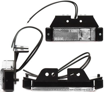 LAMPA BIAŁA PRZEDNIA OBRYSOWA 12-24V OBRYSÓWKA WAŚ