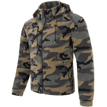 MORO CAMO Gruby Polar KAPTUR Bluza POLAROWA L