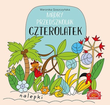 Mądry przedszkolak Czterolatek NAKLEJKI