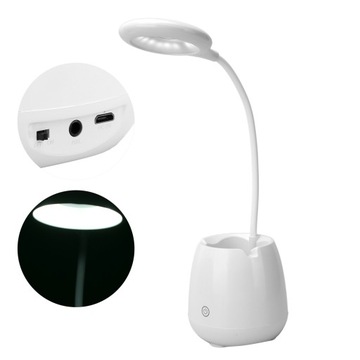 Многофункциональная Bluetooth-колонка с лампой и подставкой для телефона.