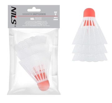 LOTKI DO BADMINTONA NYLONOWE 3 SZT. NILS NBL6003