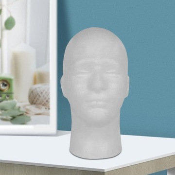 Мужской парик из пенопласта с головкой, шапкой, подставкой, портативный, профессиональный