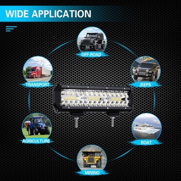 Светодиодный рабочий фонарь галогенный прожектор 180 Вт QUAD ATV