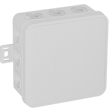 PUSZKA NATYNKOWA HERMETYCZNA 85X85X41 POPIEL IP54