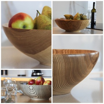 Misa miska dekoracyjna DREWNIANA wykonana RĘCZNIE w PL - CLASSIC L 32 cm