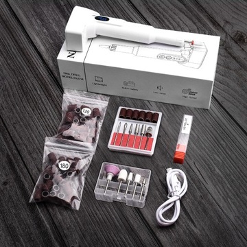 Мини-фрезерный станок для ногтей, маникюрный набор, 20000 об/мин