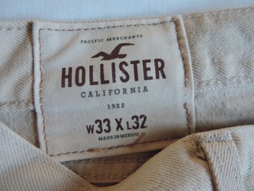 HOLLISTER JEANSY SKINNY 33 X 32 POWYSTAWOWE