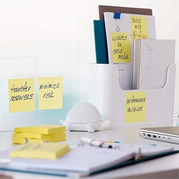 BLOCZEK SAMOPRZYLEPNY DONAU ECO, 76X76MM, 10x100 KART., JASNOŻÓŁTY