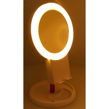 ЗЕРКАЛО ДЛЯ КОСМЕТИЧЕСКОГО МАКИЯЖА ЗЕРКАЛО С ПОДСВЕТКОЙ И ПОДСТАВКОЙ V2