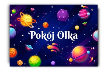 Kosmiczna tabliczka z imieniem kosmos planety imię
