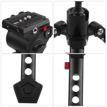 JIEYANG SLR Camera Monopod Hydrauliczne tłumienie