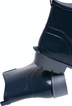 ПОЛЬСКИЕ ЖЕНСКИЕ РЕЗИНОВЫЕ БОТИНКИ темно-синие 40