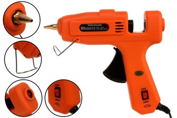 Pistolet klejenia gorąco kleju PROFESJONAL + klej