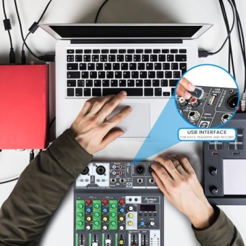 Asmuse 4-канальный аудиомикшер