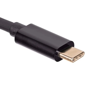 Кабель-переходник Akyga AK-AV-17 1,8 м VGA (D-Sub) USB Type-C Черный