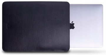 Czarne Etui na Laptop wsuwane Apple MacBook Pro 13 skóra Baltan