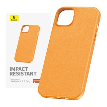 BASEUS POMARAŃCZOWE ETUI CASE OBUDOWA OCHRONNA NA TELEFON IPHONE 15 PLUS