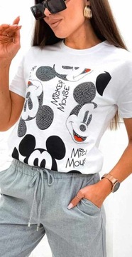 BLUZKA MICKEY MOUSE CYRKONIE M
