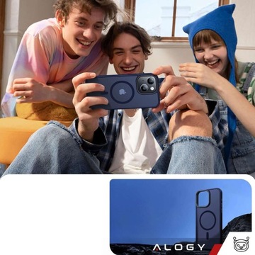 ЧЕХОЛ ДЛЯ IPHONE 15 PLUS MAG SAFE MATT CASE COVER MATT ALOGY КОРПУС + СТЕКЛО