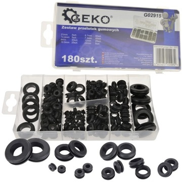 НАБОР РЕЗИНОВЫХ Втулок 180 ШТ. ДЛЯ ЗАЩИТЫ КАБЕЛЕЙ В ОТВЕРСТИЯХ