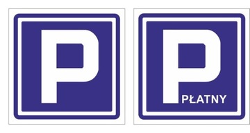 Tabliczka PCV ZNAK Parking 20x20 cm