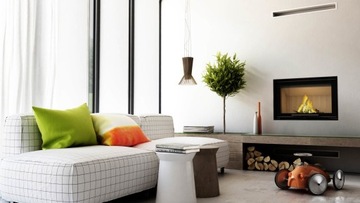 Каминная решетка LUFT SF черная 9х40 для камина