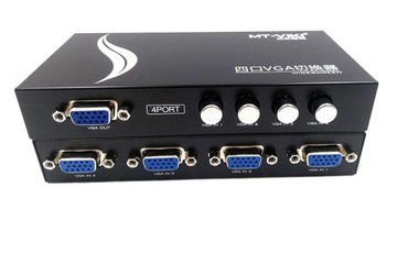 Переключатель изображения VGA 4x1 разветвитель D-SUB 4 компьютера 1 переключатель монитора