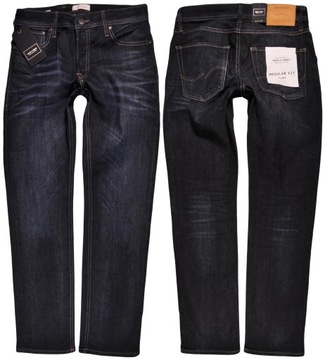 JACK AND JONES spodnie SLIM jeans CLARK _ W33 L32