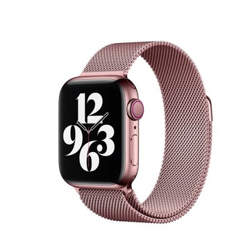 СТАЛЬНОЙ БРАСЛЕТ MILAN ДЛЯ APPLE WATCH 38 40 41 ММ РОЗОВОЕ ЗОЛОТО