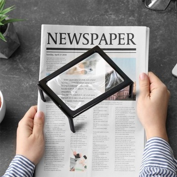 ЧТЕНИЕ А4 УВЕЛИЧЕНИЕ СВЕТОДИОДНАЯ ЛУПА 3Х БОЛЬШОЙ ЭКРАН С ПОДСВЕТКОЙ