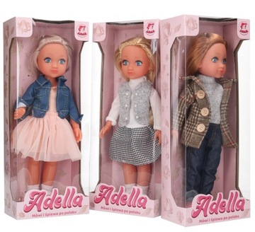 Кукла АДЕЛЛА разговаривает и поет PL осенняя одежда 8050